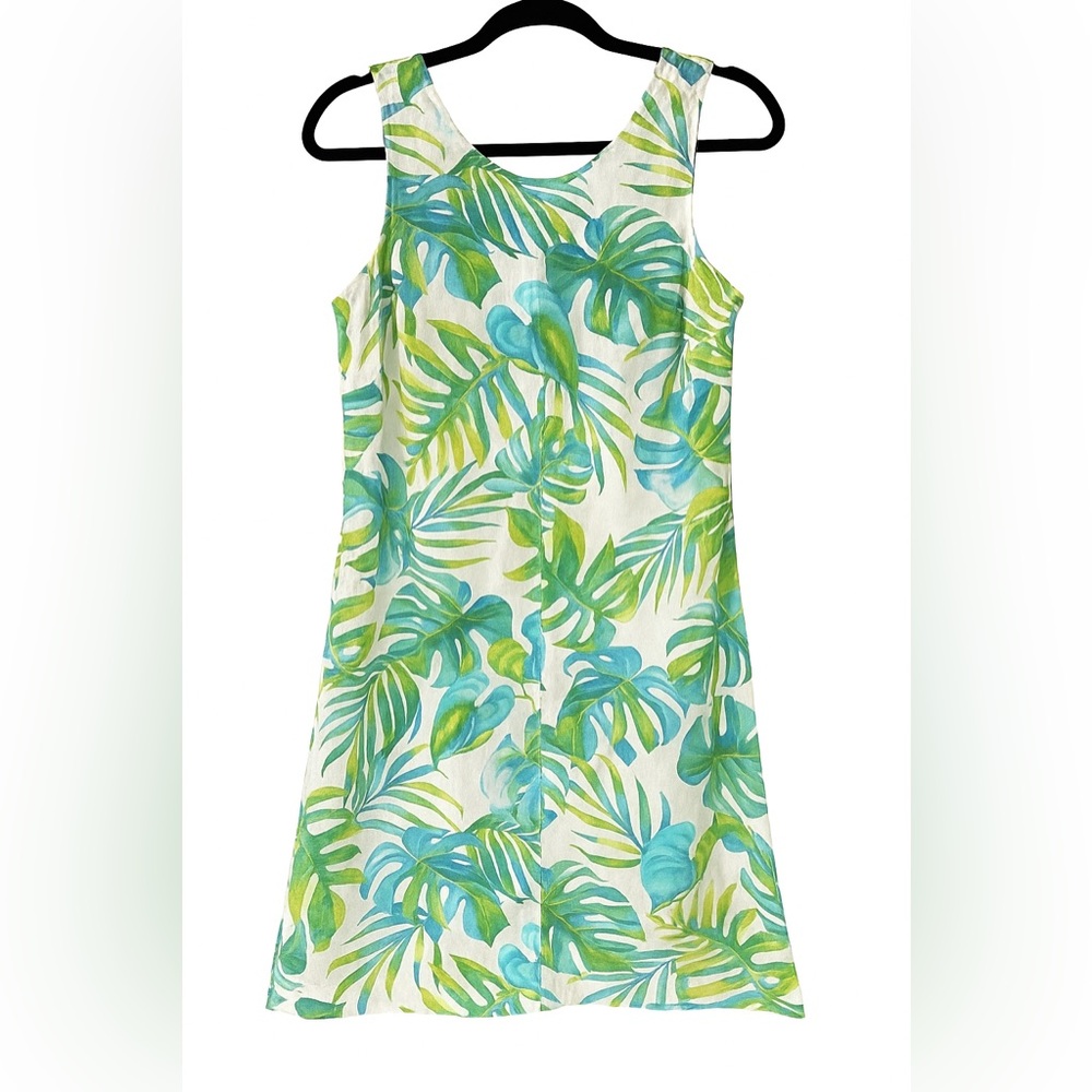 Tommy Bahama Green and Blue Patterned Dress